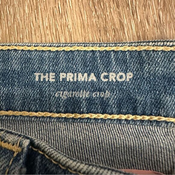 AG the Prima Crop Cigarette Crop Blue Wash Denim Jeans size 30 - Picture 5 of 10